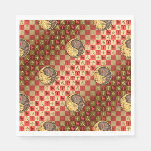 Serviette en papier Bélier & Rat de terre