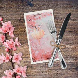Serviette En Papier Belle aquarelle de fleurs de cerisier 