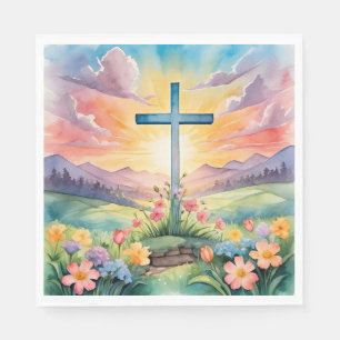 Serviette En Papier Belle aquarelle de Pâques