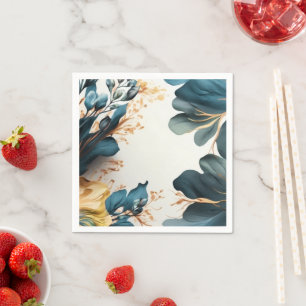 Serviette En Papier Belle aquarelle fleurie