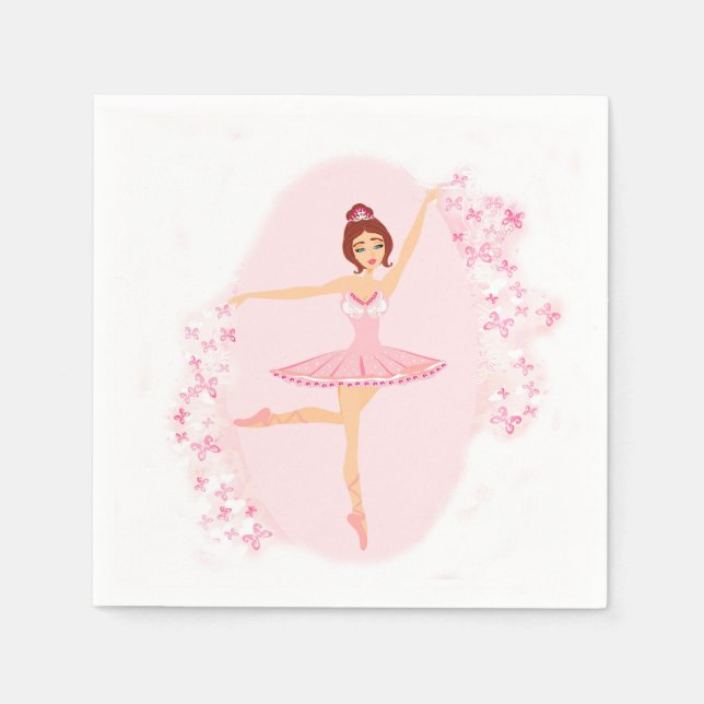 Serviette En Papier Belle ballerine Napkin (Devant)