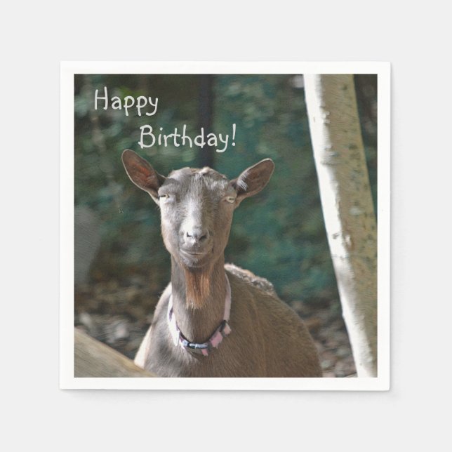 Serviette En Papier Belle chèvre (Devant)