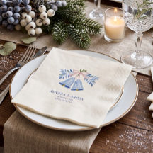Belle Cloche de Mariage de Vacances Bleue