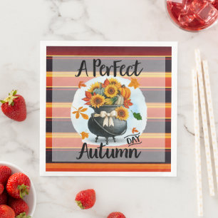 Serviette En Papier Belle collection d'automne moderne Thanksgiving