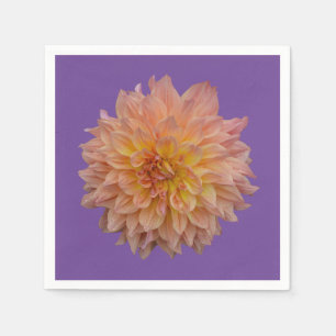 Serviette En Papier Belle dahlia orange