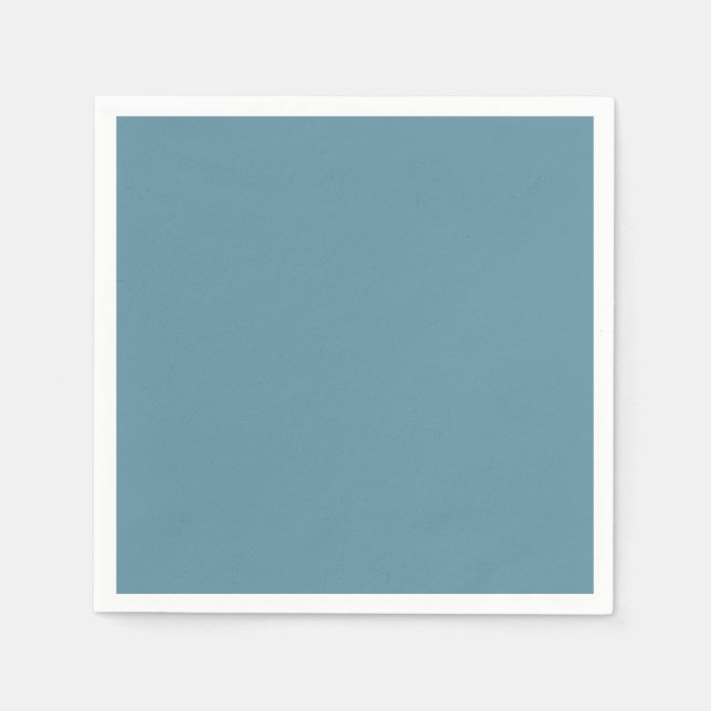 Serviette En Papier Belle Fête Bleue Gras (Devant)