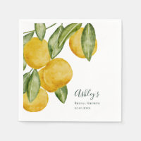 Belle Fête des mariées d'aquarelle citron personna
