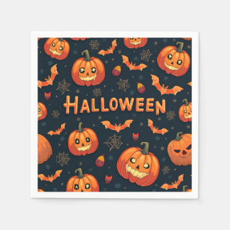 Serviette En Papier Belle Halloween Motif Party Napkin