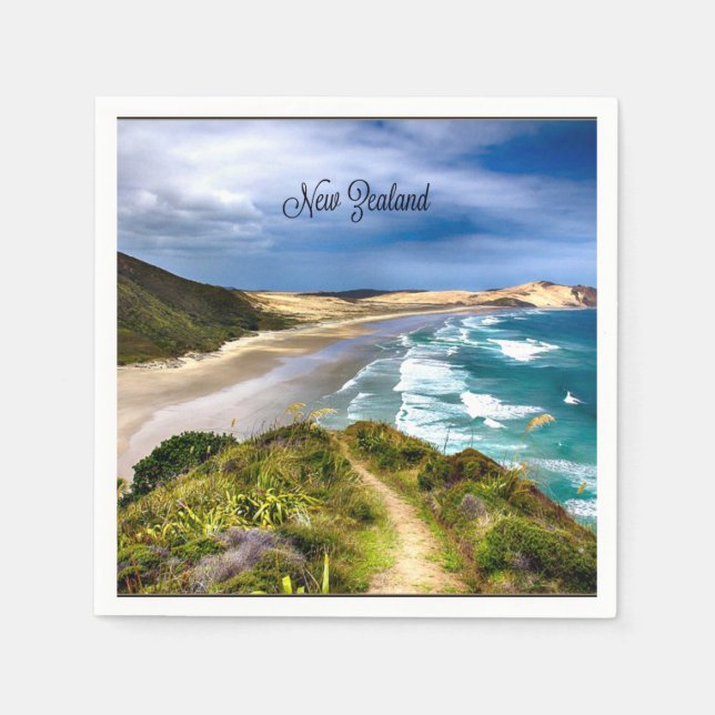 Serviette En Papier Belle Nouvelle-Zélande (Devant)