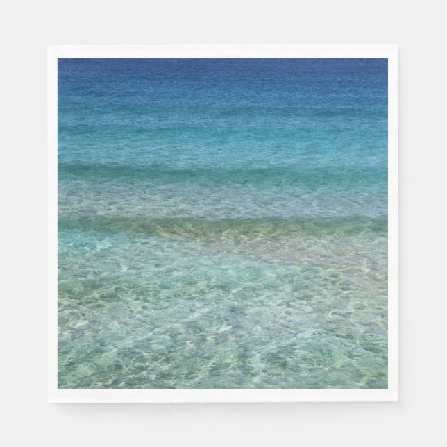 Serviette En Papier Belle plage de sable (Devant)