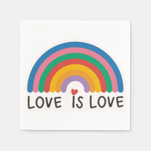 Serviette En Papier Belle Simple Minimal Amour Est Fierté D'Amour