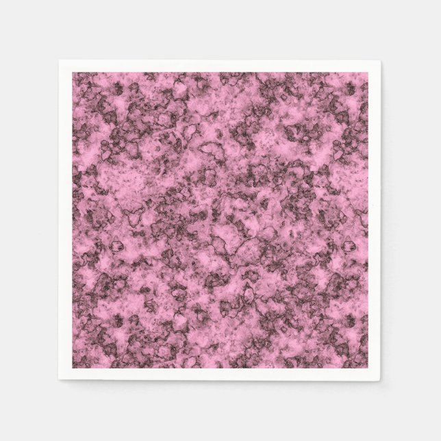 Serviette En Papier Belle veine rose marbre clair foncé (Devant)