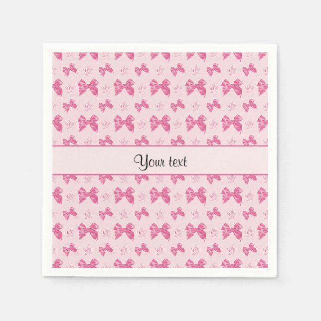 Serviette En Papier Belles vaches en satin rose (Devant)