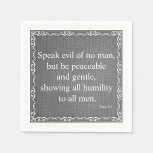 Serviette En Papier Bénédiction d'écriture sainte de bible - 3:2 de