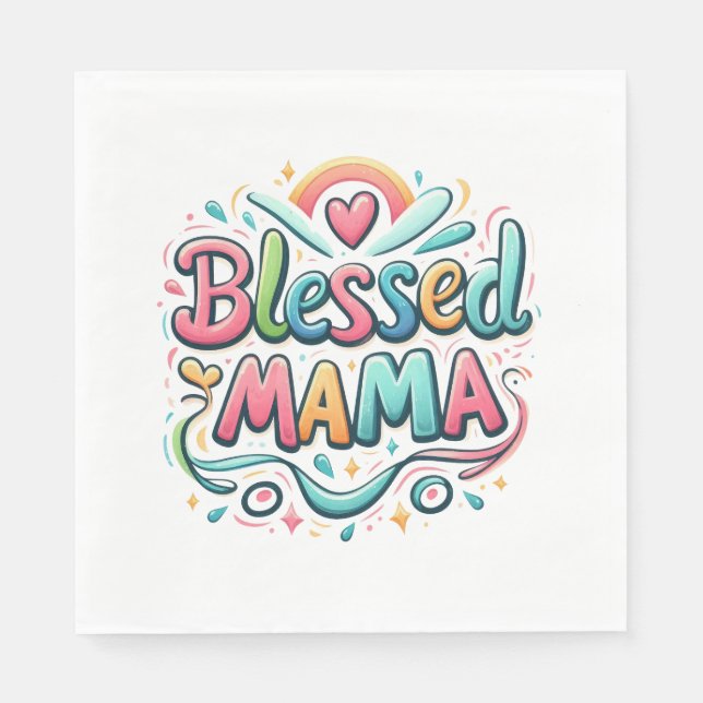 Serviette En Papier Béni maman (Devant)