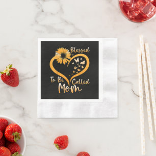 Serviette En Papier Bénie d'être appelée maman