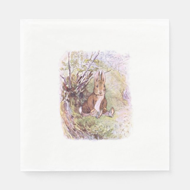 Serviette En Papier Benjamin Bunny (par Beatrix Potter) (Devant)
