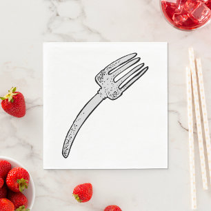 Serviette En Papier Bent Fork