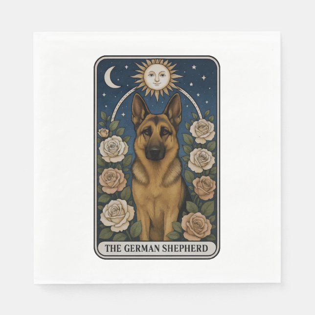 Serviette En Papier Berger Allemand (Devant)