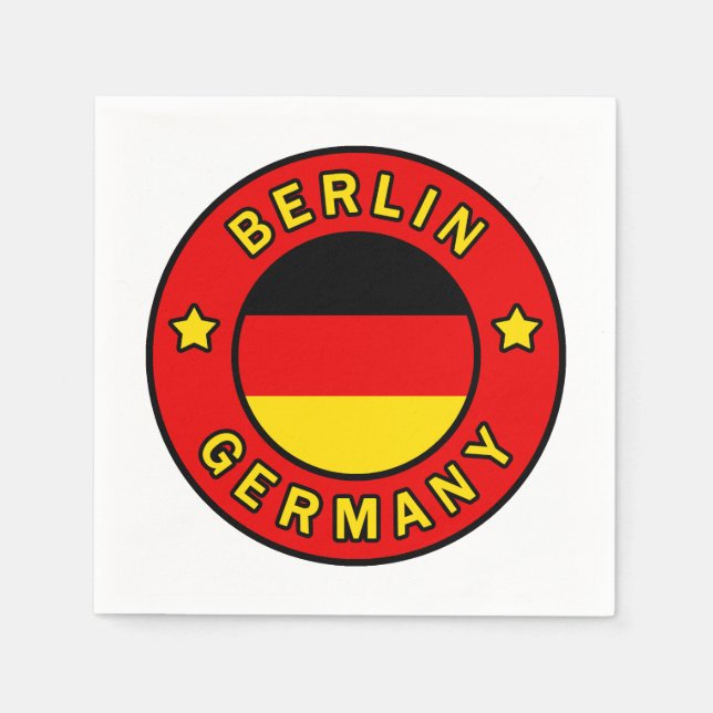 Serviette En Papier Berlin Allemagne (Devant)
