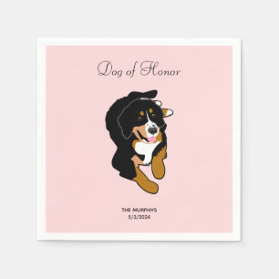 Serviette En Papier Bernese Mountain Dog Mariage Cocktail Napkins