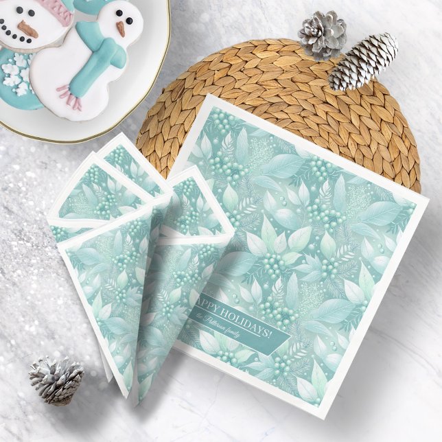 Serviette En Papier Berries de Noël côtier Motif #7 ID1009 (Créateur téléchargé)