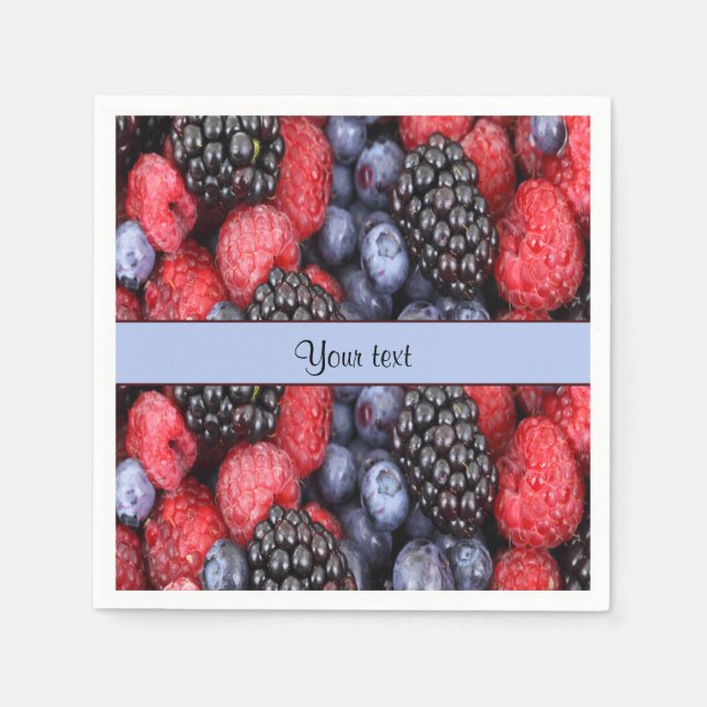 Serviette En Papier Berries mixtes (Devant)