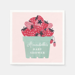 Serviette En Papier Berry Baby shower sucré Napkins fraise