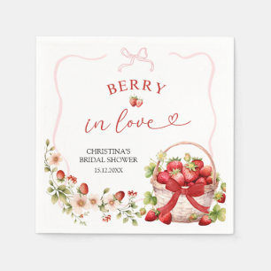 Serviette En Papier Berry Coquette en Fête des mariées d'amour serviet