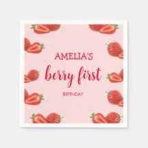 Berry First | fraise 1er Anniversaire rose