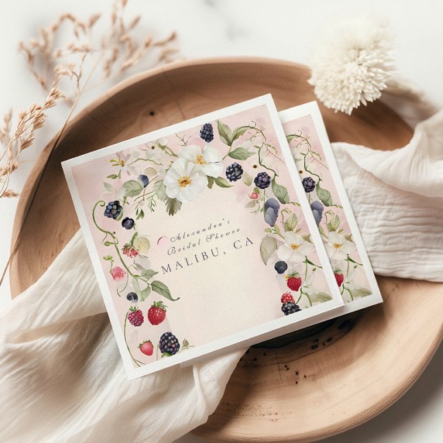 Serviette En Papier Berry in Love Douche (Créateur téléchargé)