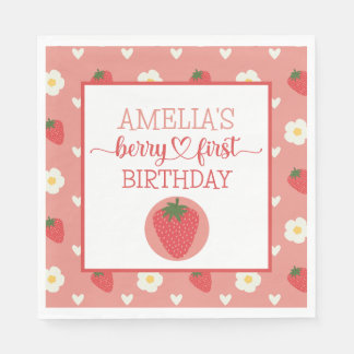 Serviette En Papier Berry Premier 1er anniversaire