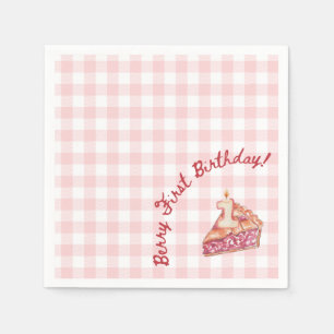 Serviette En Papier Berry Premier Anniversaire Pique-Nique Thématique