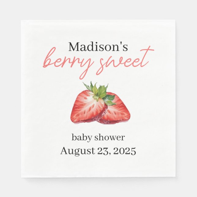 Serviette En Papier Berry Sweet Napkins (Devant)