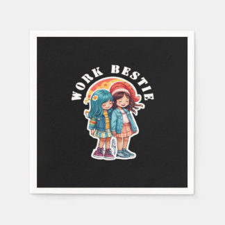 Serviette En Papier Bestie de travail classique - Citation amusante