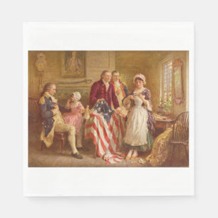 Serviette En Papier Betsy Ross, 1777 (Histoire américaine) (Patriote a