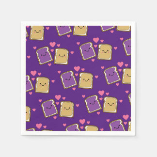 Serviette En Papier Beurre d'arachide et Jelly fête d'anniversaire PBJ