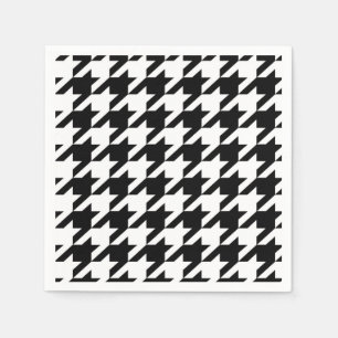 Serviette En Papier Beurre noire et blanche