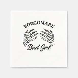 Serviette En Papier Bgm Bad Girl - Skeleton Heart Mains