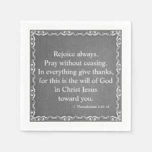Serviette En Papier Bible Bienheureuse Écriture - 1 Thessaloniciens 5: