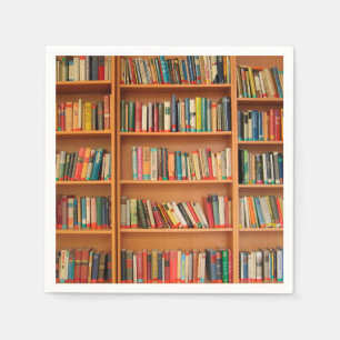 Serviette En Papier Bibliothèque Livres Librairie Vêtements de livre