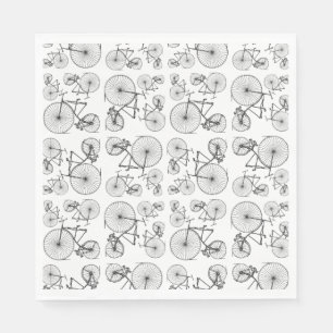 Serviette En Papier Bicyclettes anciennes Art COULEUR ARRIÈRE - PLAN 