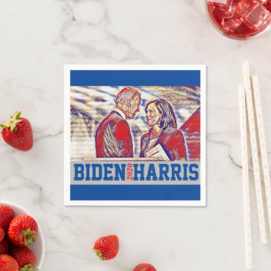 Serviette En Papier Biden Harris Ensemble 2020