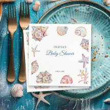 Bientôt sous les mers Baby Shower Coquillage