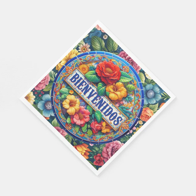 Serviette En Papier BIENVENIDOS - Si Joli ! (Coin)