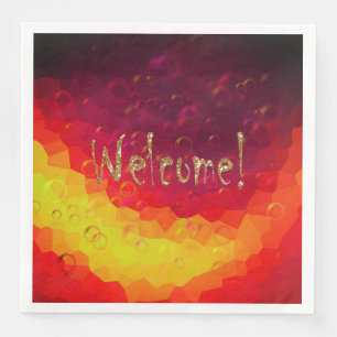 Serviette En Papier Bienvenue !