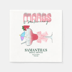 Serviette En Papier Bienvenue à la fête prénuptiale de Margs Matrimony