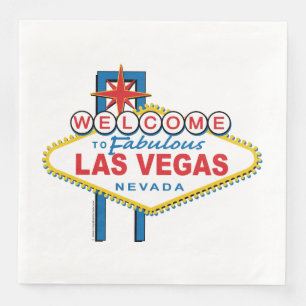 Serviette En Papier Bienvenue À Las Vegas