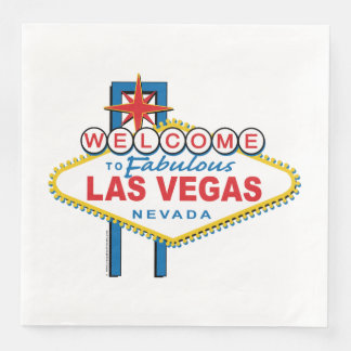 Serviette En Papier Bienvenue À Las Vegas