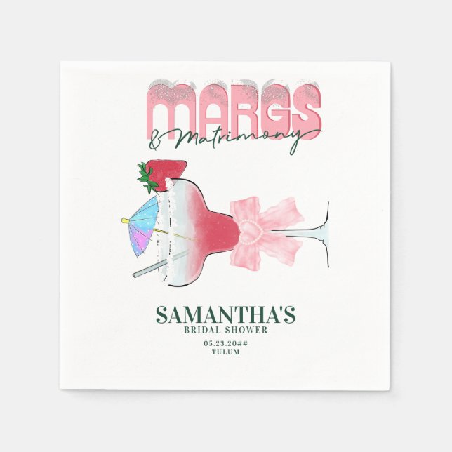 Serviette En Papier Bienvenue à l'enterrement de vie de jeune fille de (Devant)